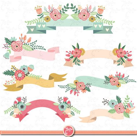 floral banner clipart|free floral banner clip art.